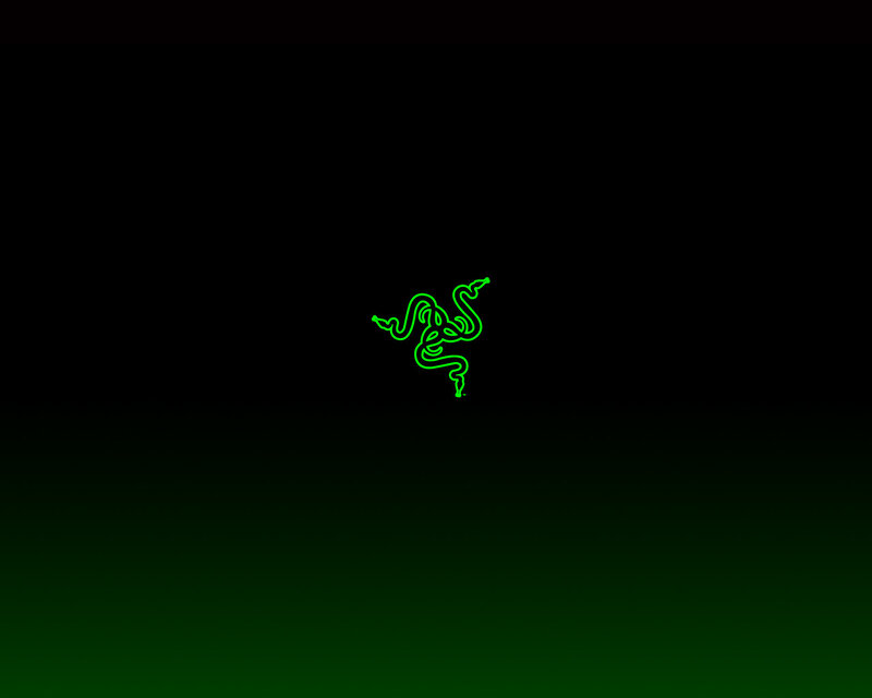 Razer logo on dark background