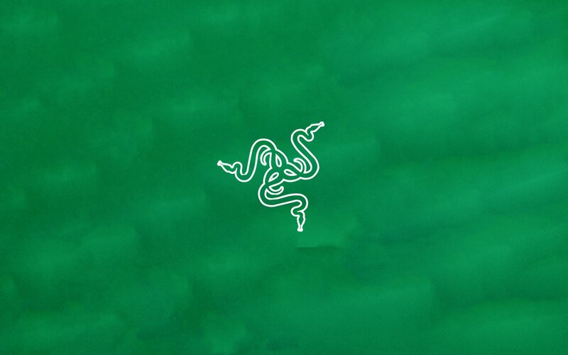 Razer Logo on Green
