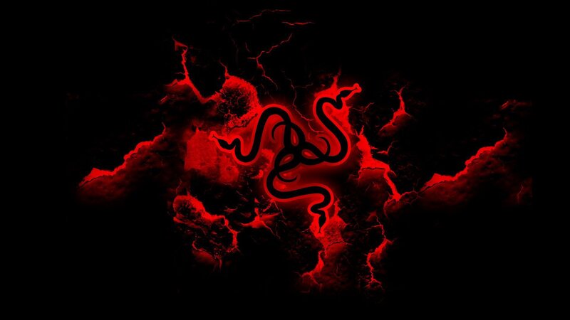 Razer Logo on Red Background