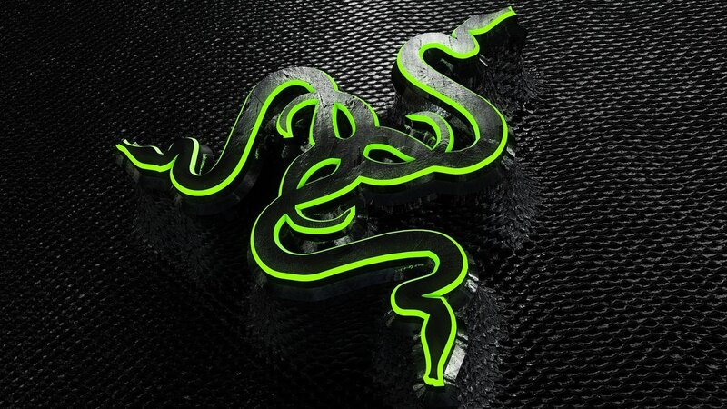 Razer Logo on Textured Surface — Black