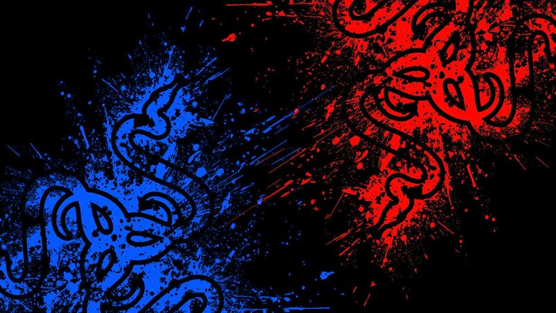 Razer logo splatter art