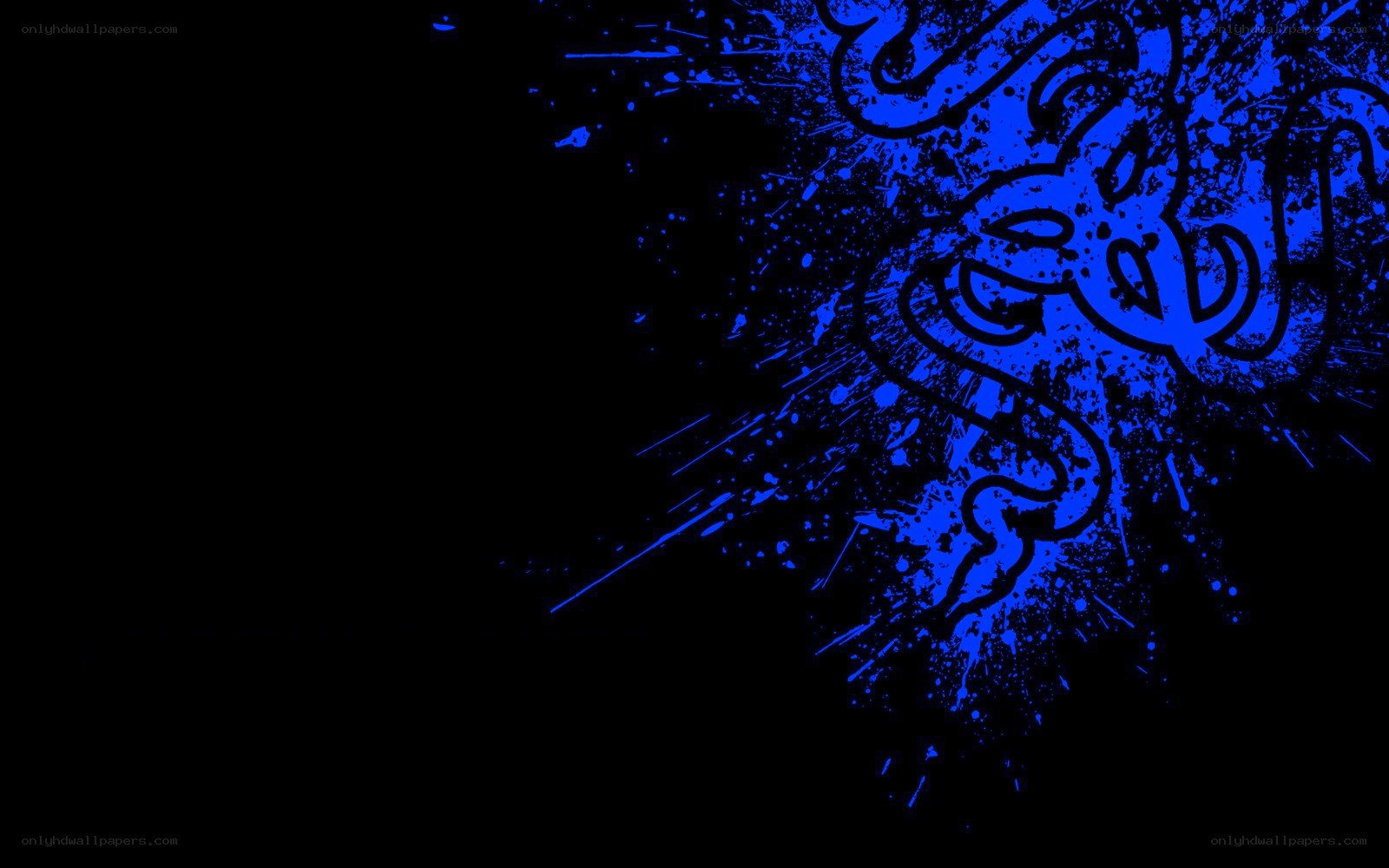 Razer logo splatter design