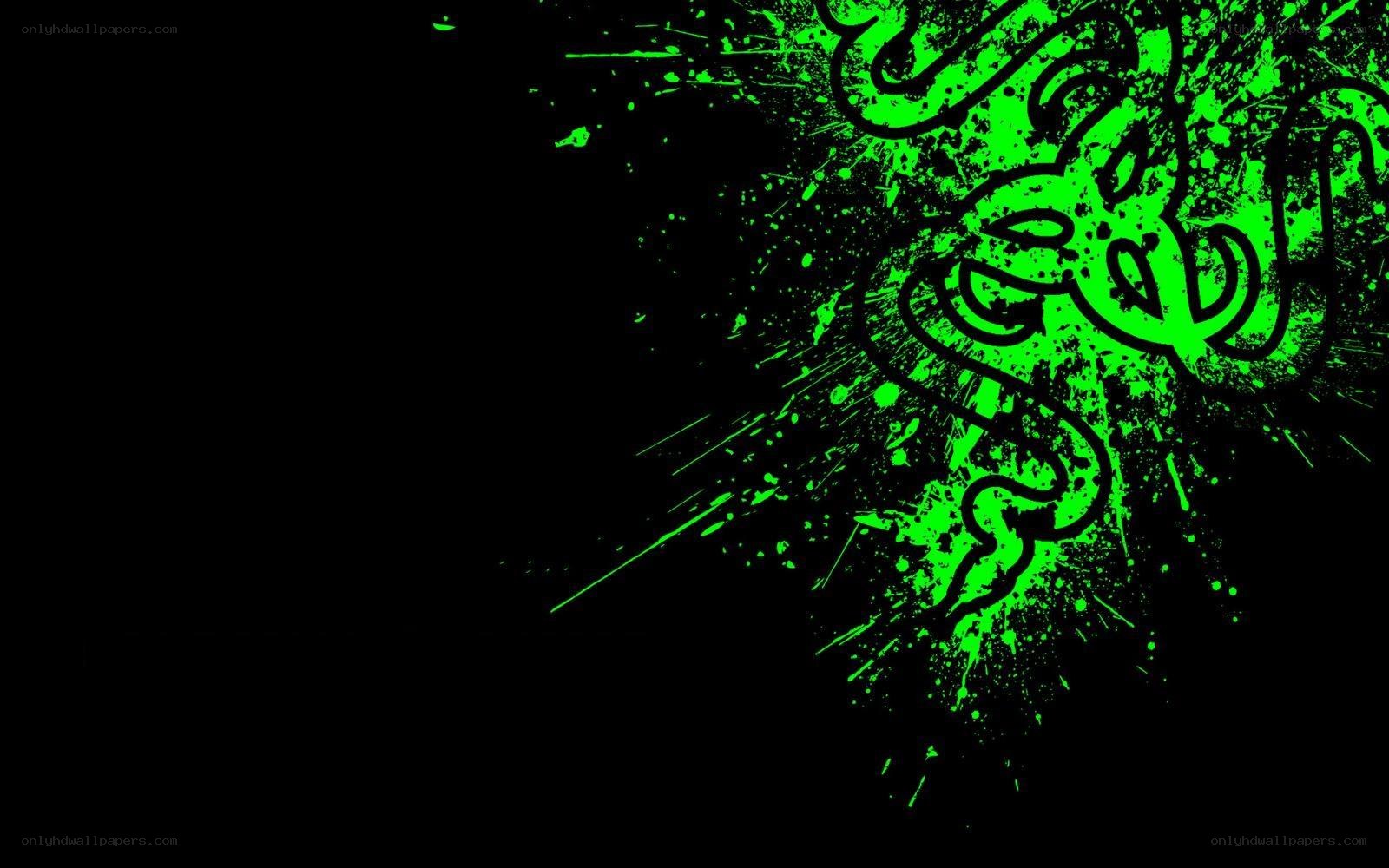 Razer logo splatter design