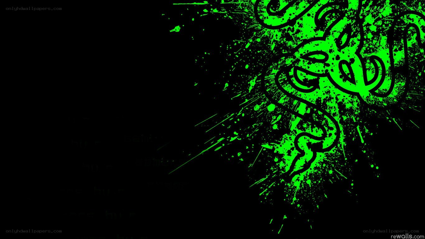 Razer logo splatter design