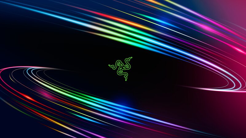 Razer Logo with Light Streaks