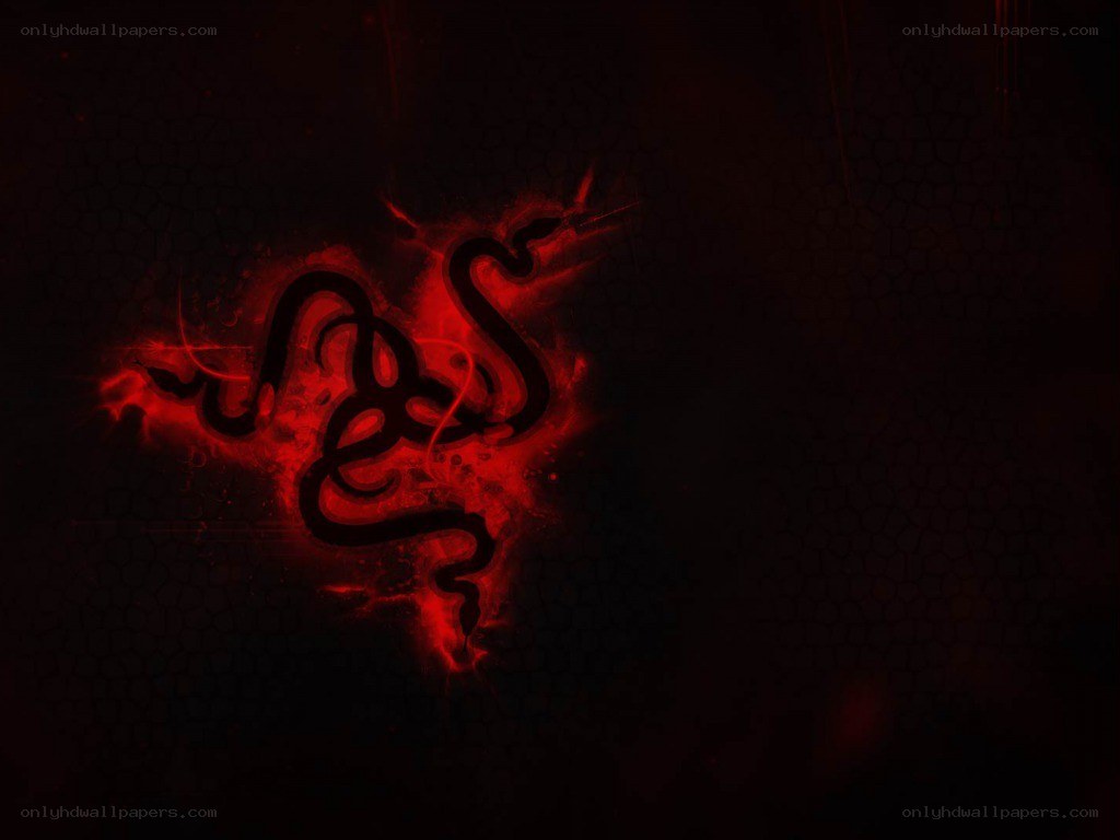 Razer logo with red glow