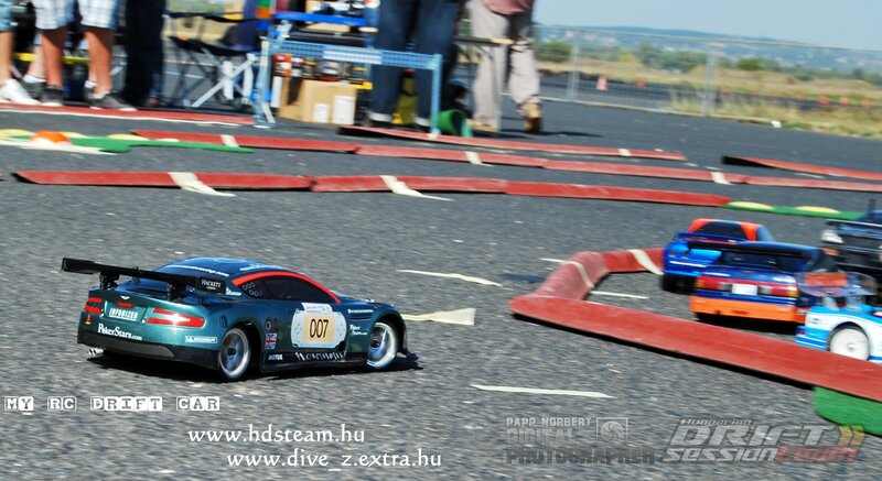 RC drift cars on track