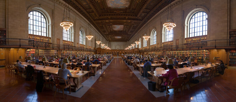 Reading Room with Bookshelves