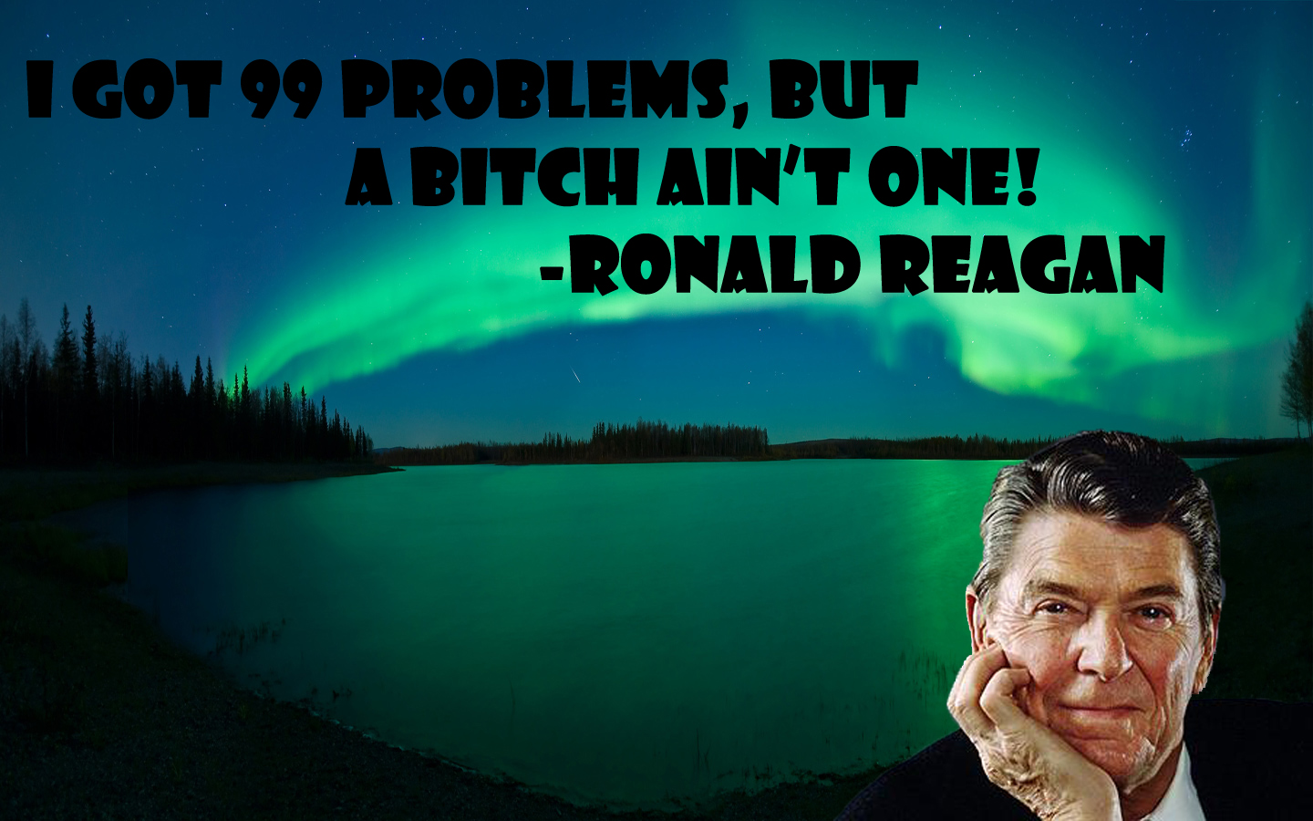 Reagan aurora meme
