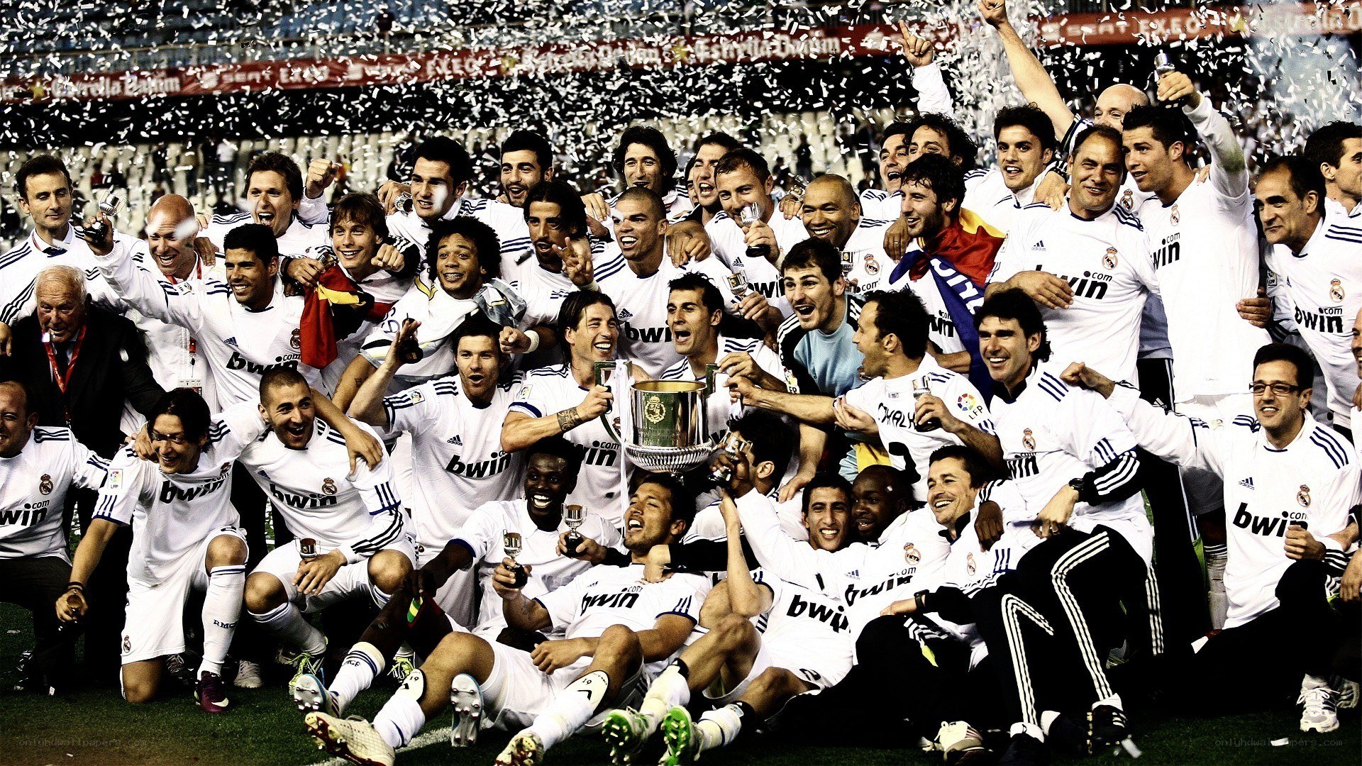 Real Madrid celebrates trophy win