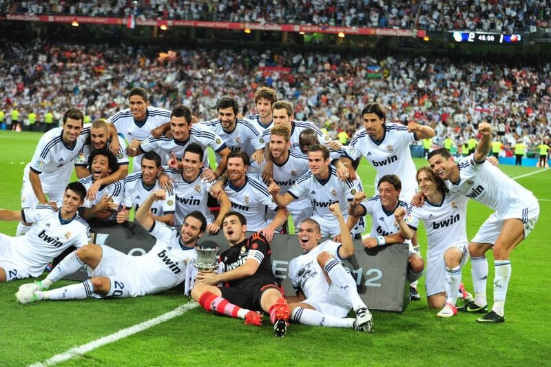 Real Madrid celebrates trophy win