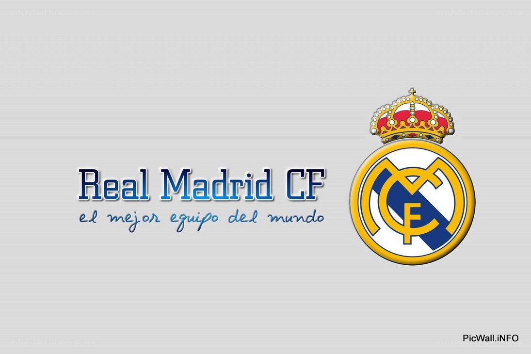 Real Madrid CF logo and slogan