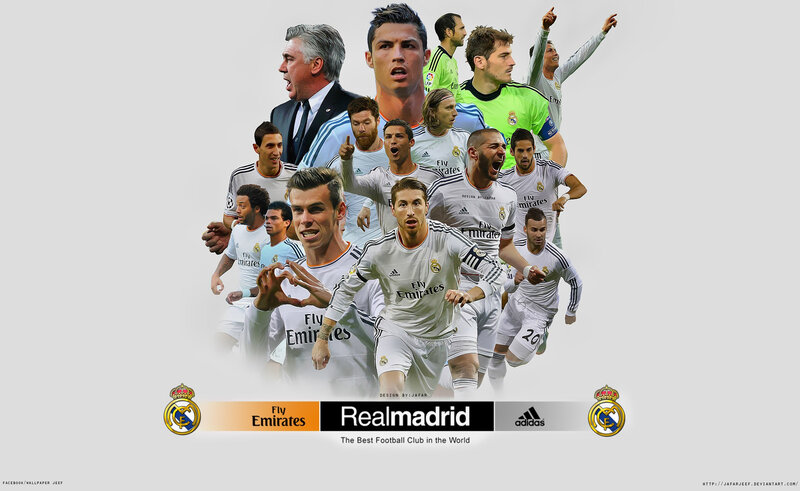 Real Madrid Football Players — White, Dynamic