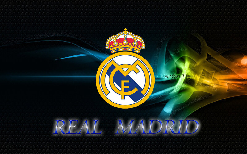 Real Madrid Logo — Black, Dramatic