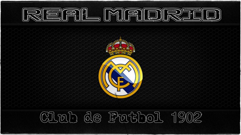 Real Madrid Logo — Black, Formal, Digital Art