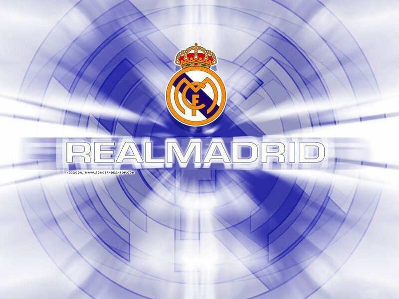Real Madrid Logo — Blue, Dynamic