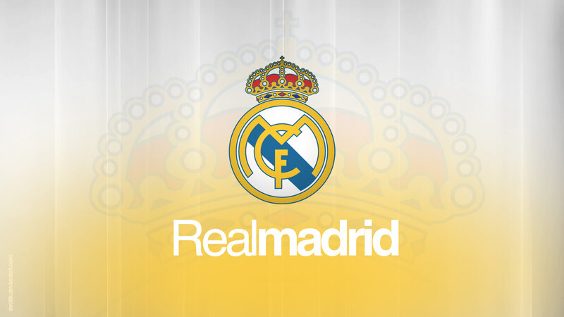 Real Madrid Logo — Yellow