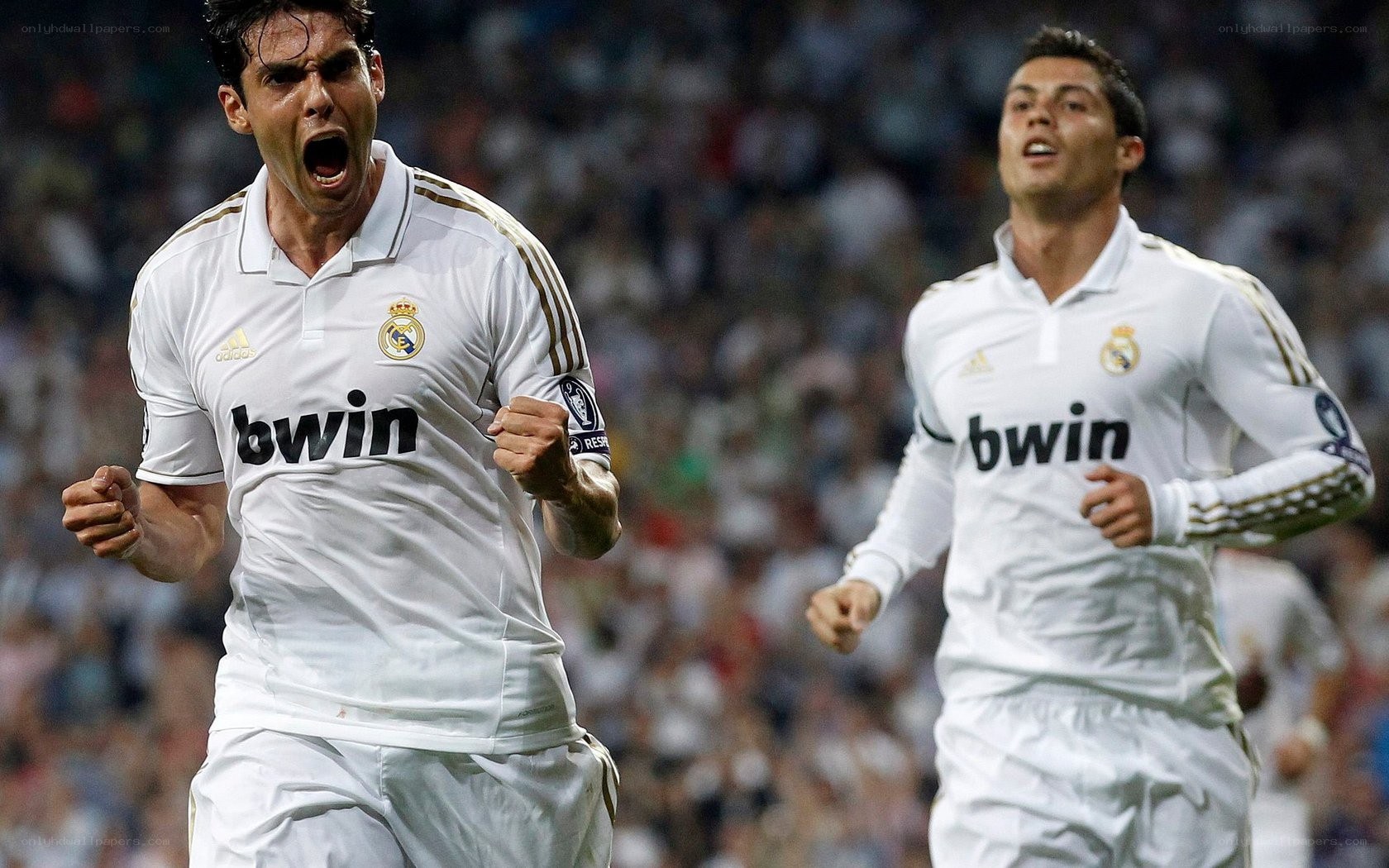 Real Madrid players celebrating