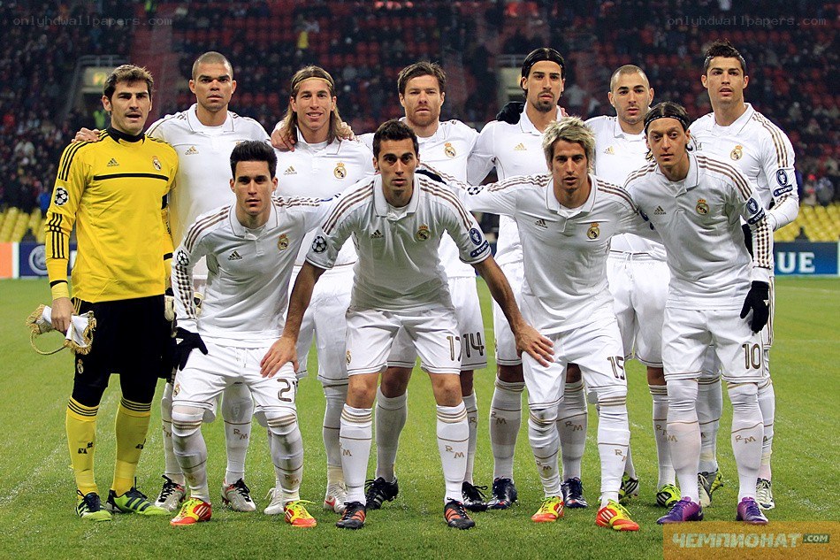 Real Madrid team lineup