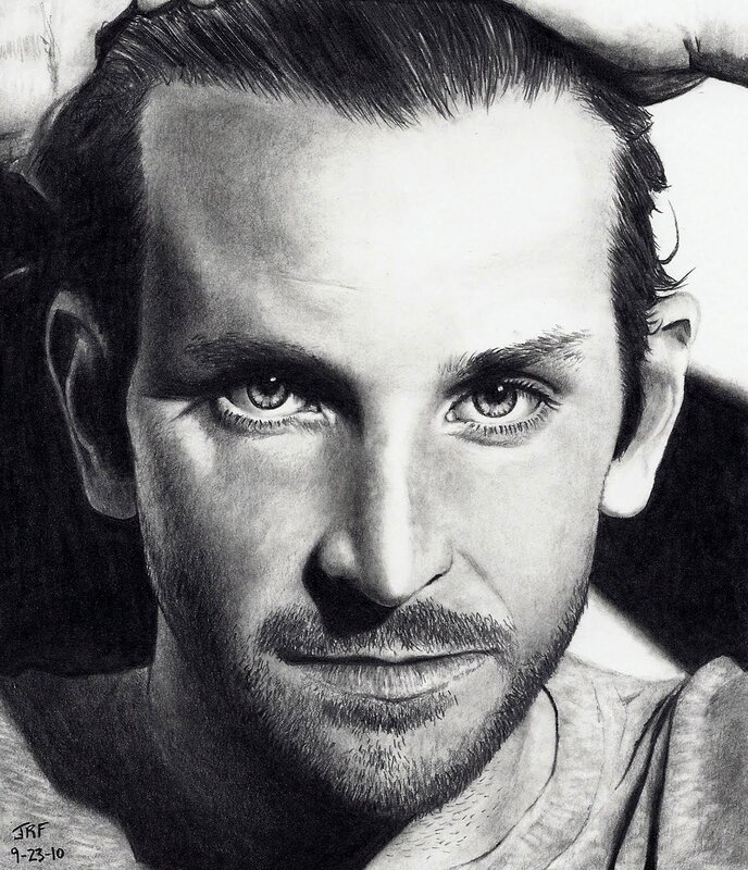 realistic pencil portrait of a man