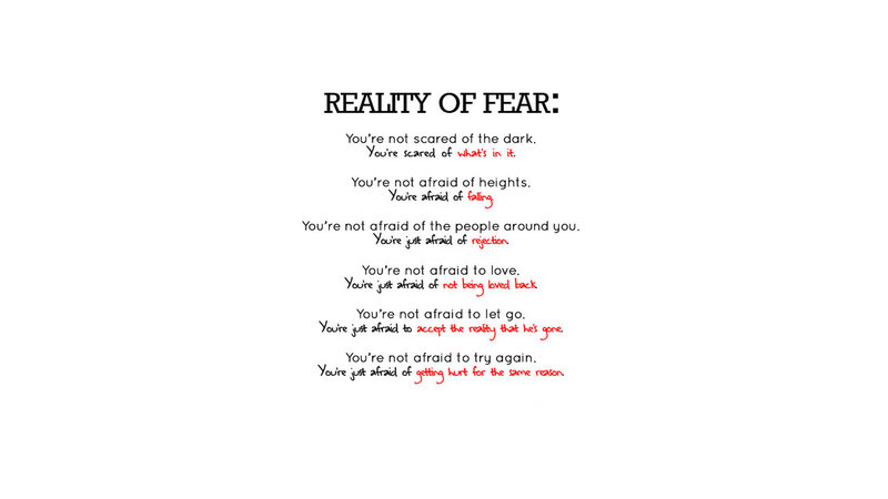 Reality of Fear text
