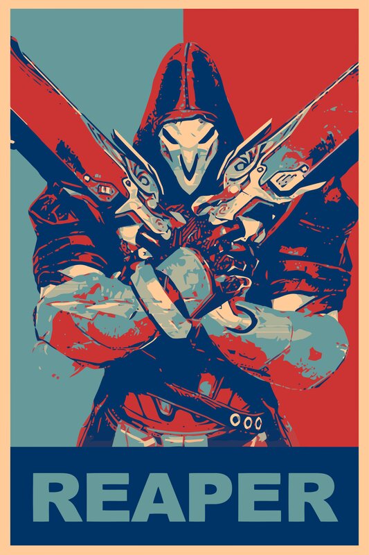 Reaper Character — Red, Dramatic