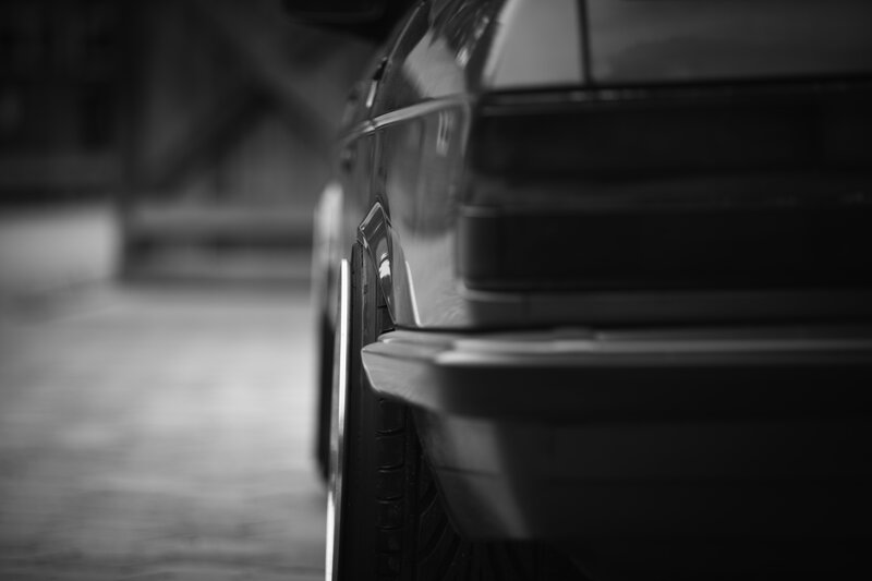Rear of a Black Car