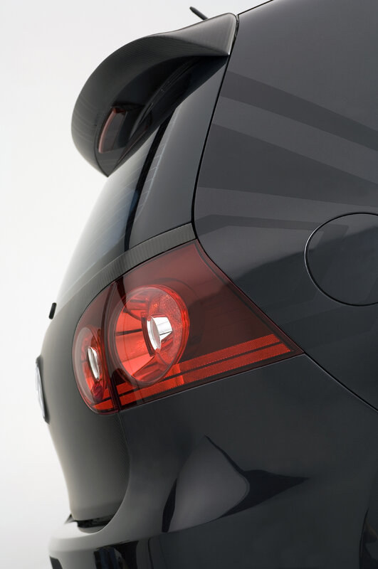 rear of black car