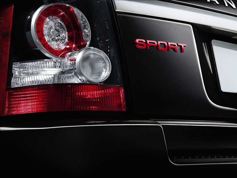 Rear of black Range Rover Sport