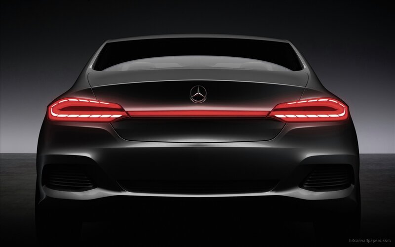 Rear of Black Sedan