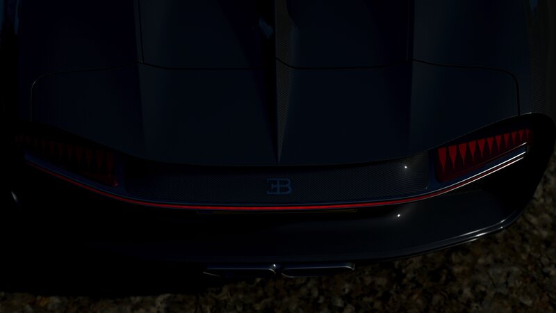 Rear of Bugatti Car