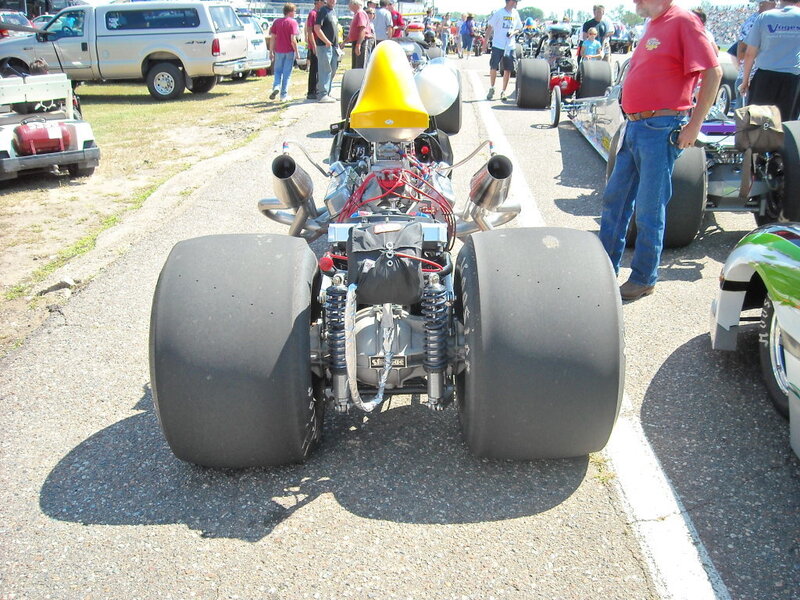 Rear of Dragster Car