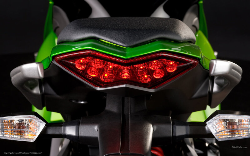 Rear of Green Motorcycle — Dramatic