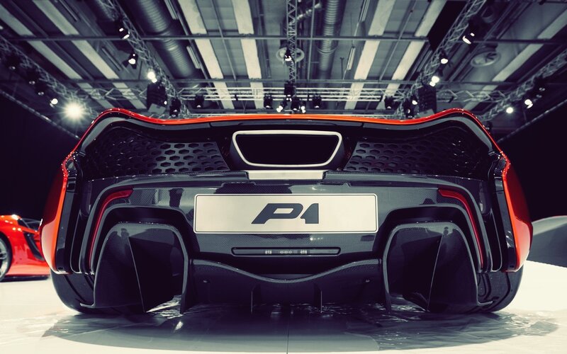 Rear of Red Sports Car — Dramatic