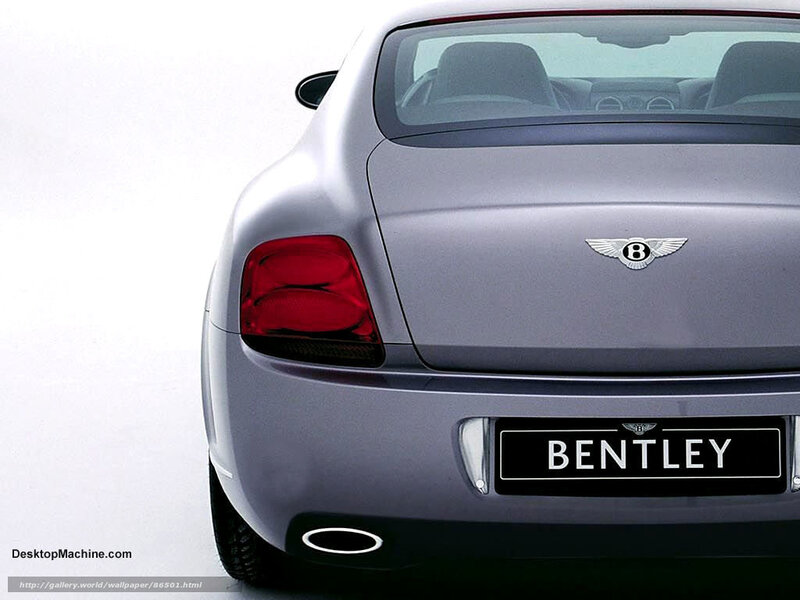Rear of Silver Bentley