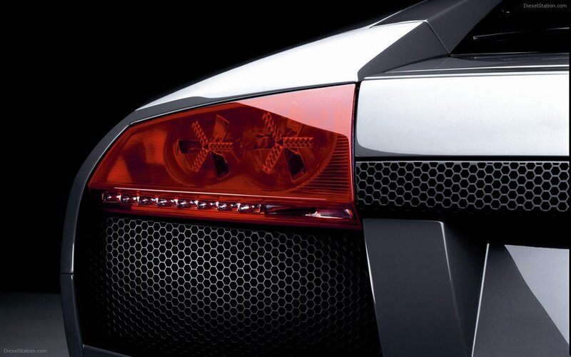 Rear of Silver Sports Car — Dramatic