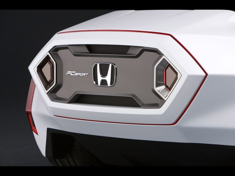 Rear of White Concept Car — Dramatic