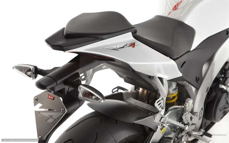Rear of White Motorcycle