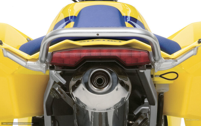 Rear of Yellow Motorcycle