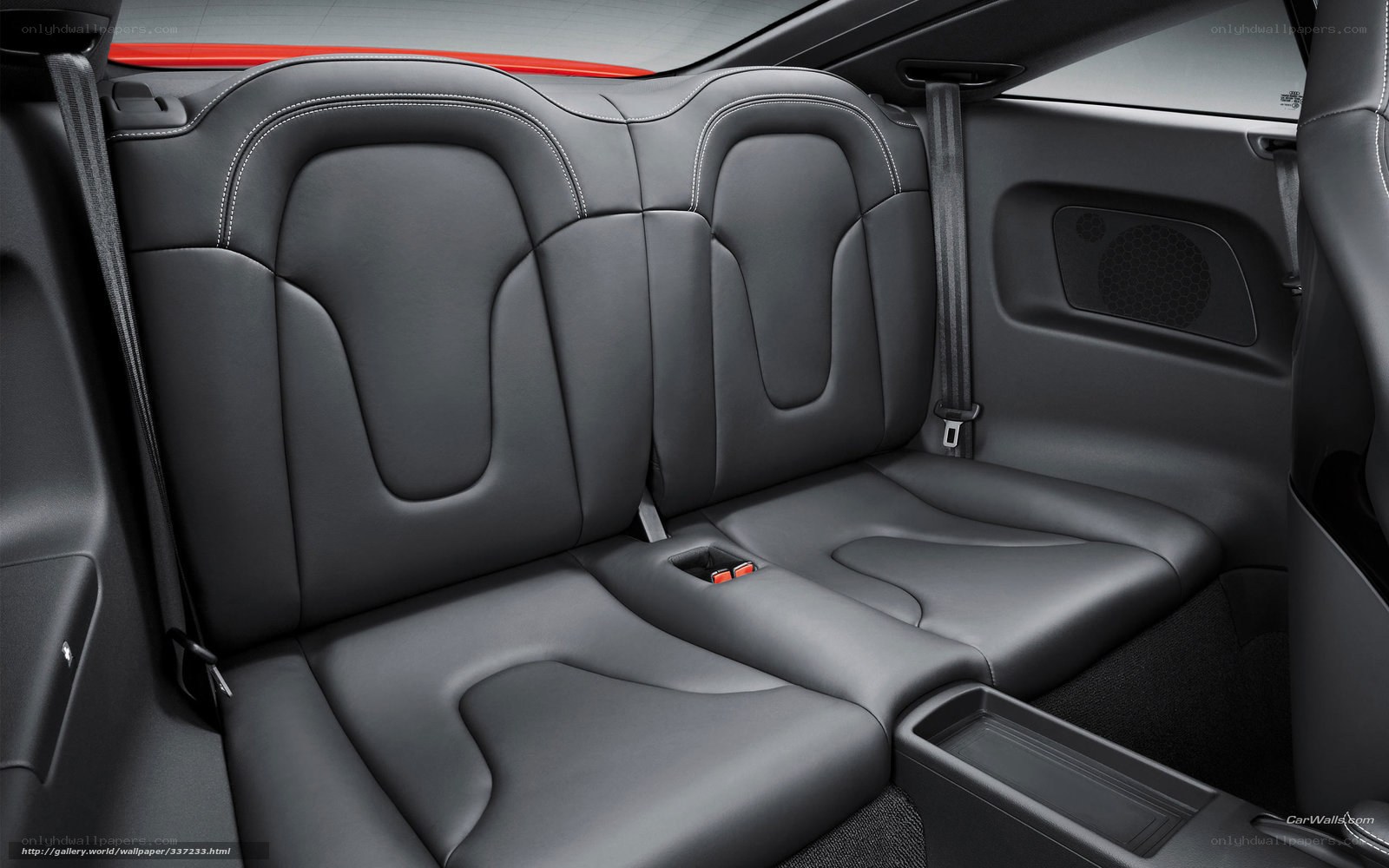 rear seats of a luxury car