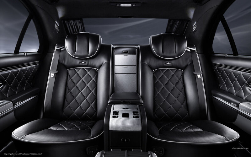 Rear Seats of Luxury Car
