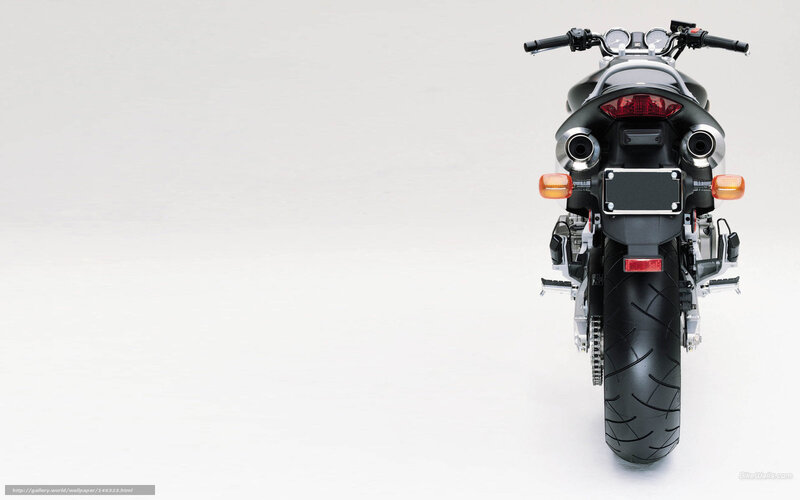 rear view of a black motorcycle