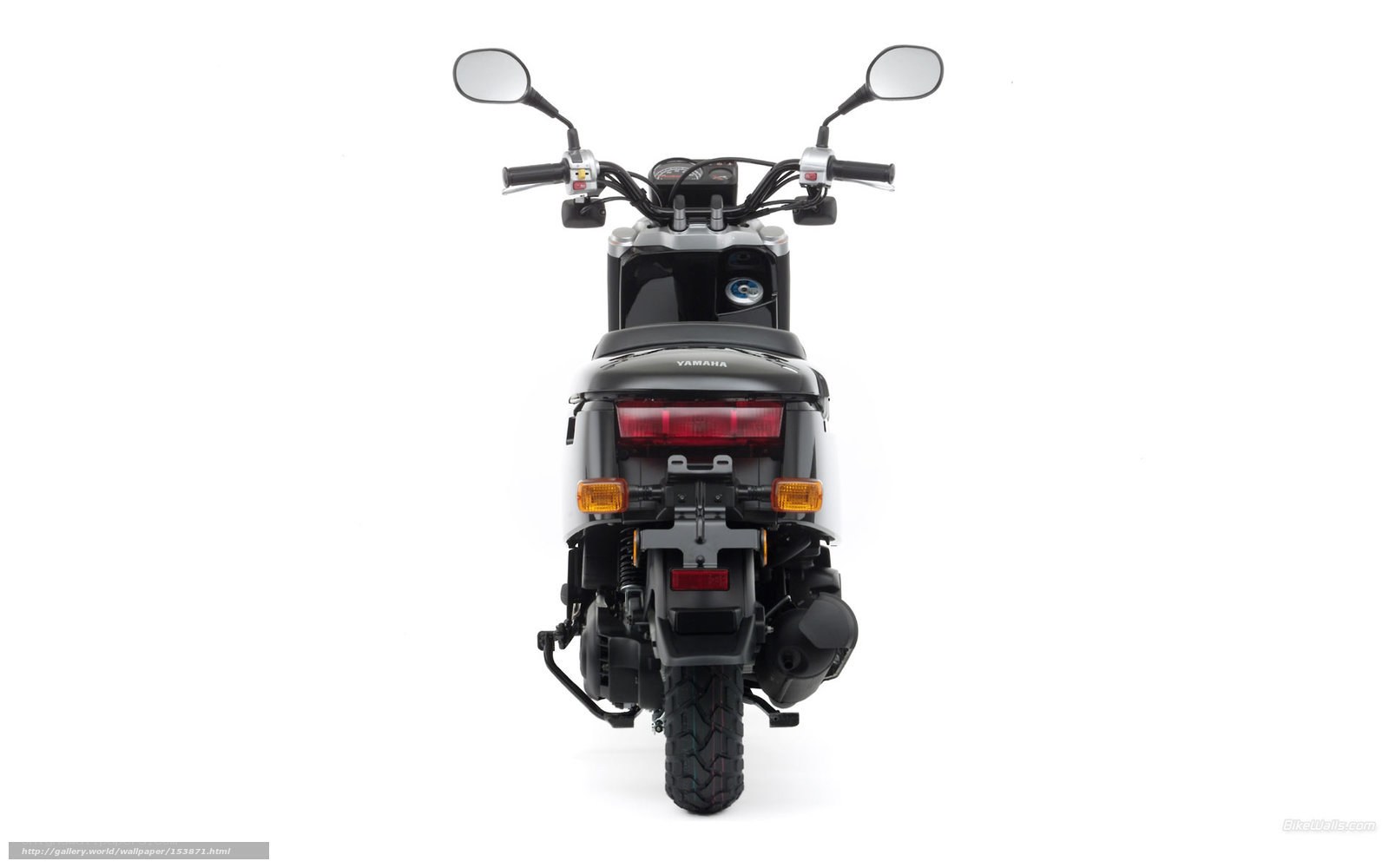rear view of a black scooter