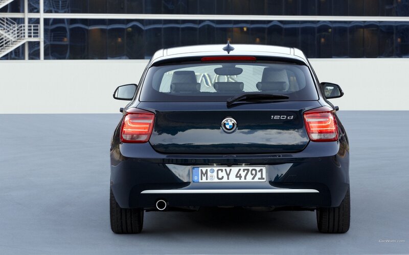 rear view of a BMW 120d