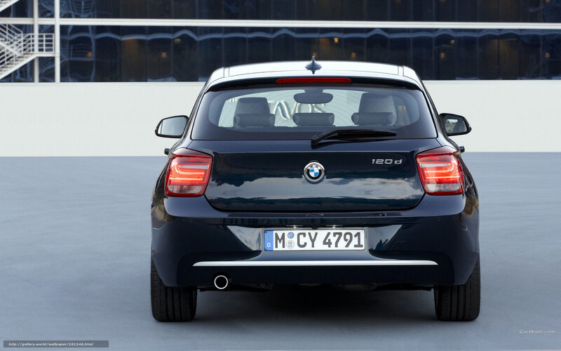 rear view of a bmw 120d