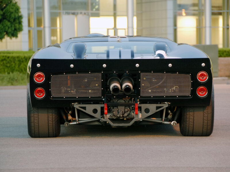 rear view of a classic race car
