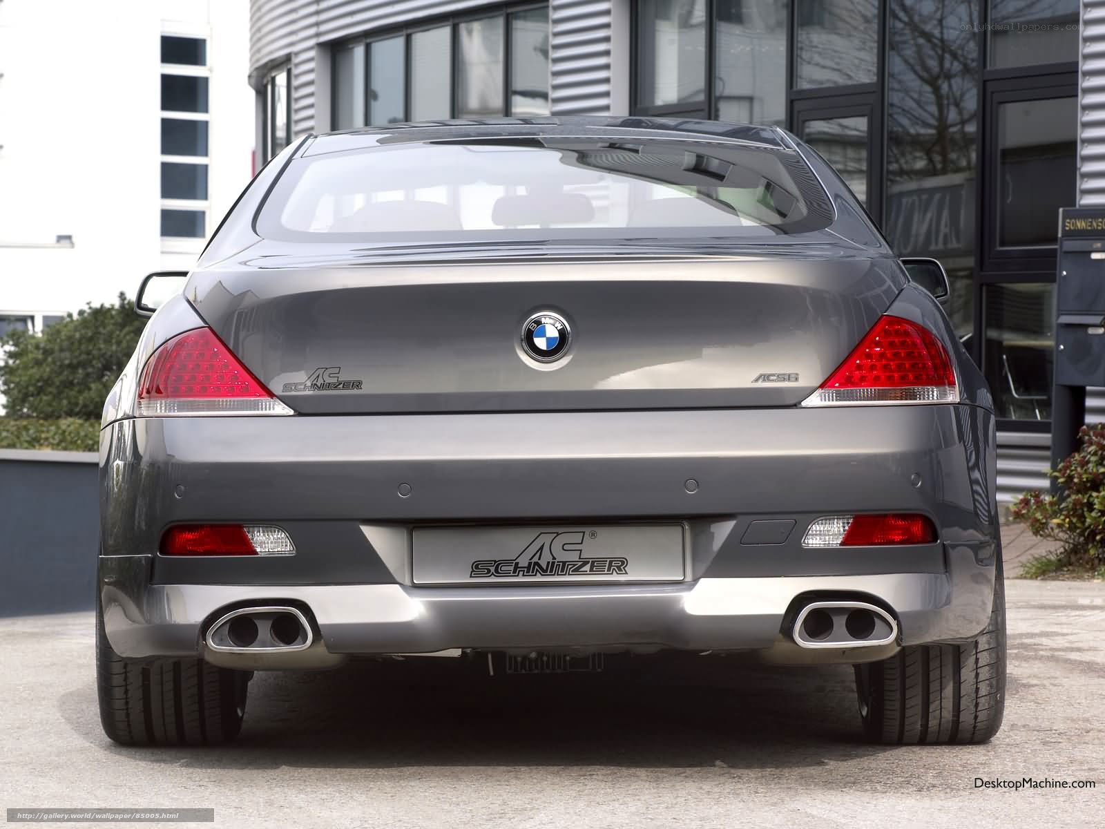 rear view of a gray bmw