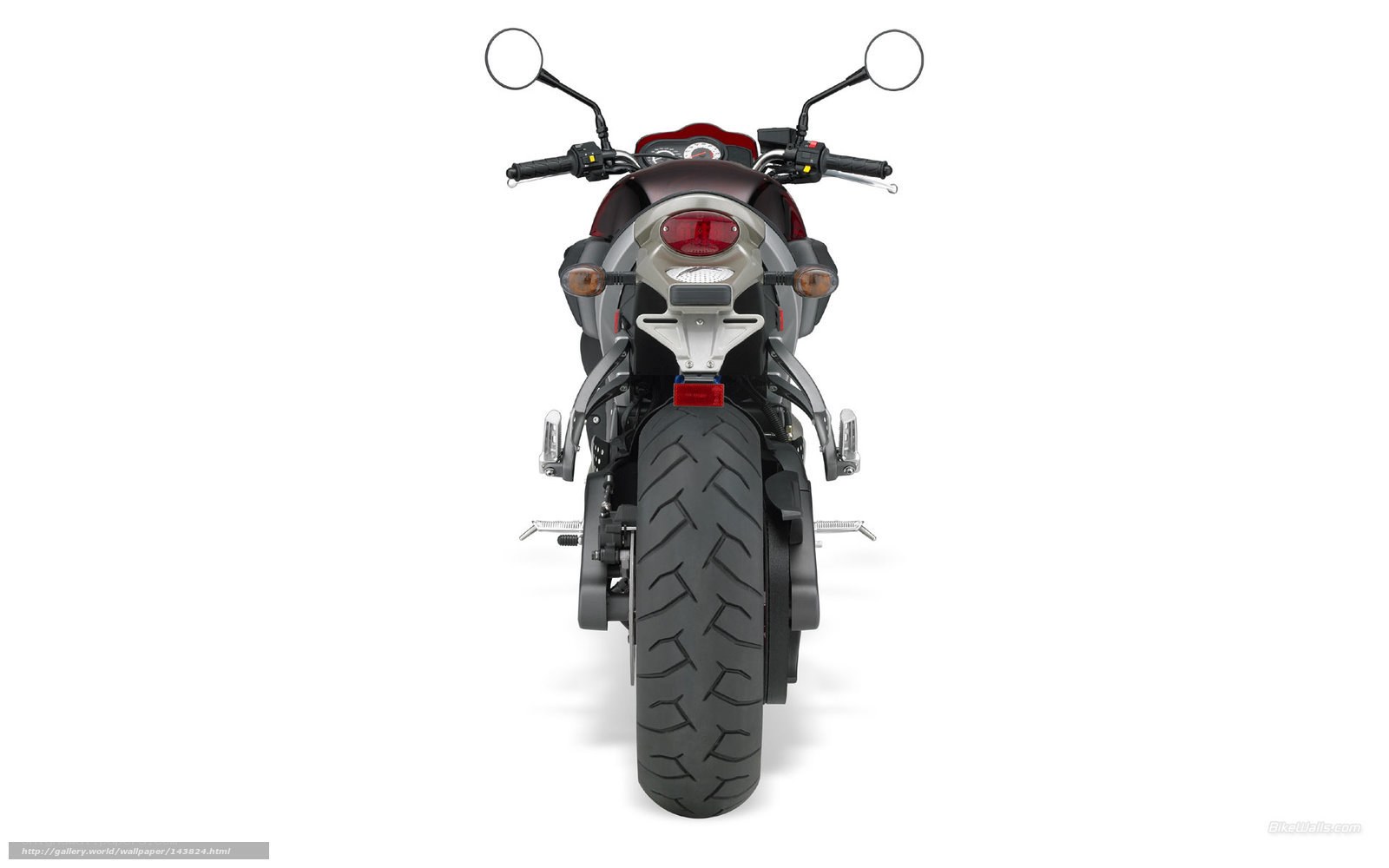 rear view of a motorcycle