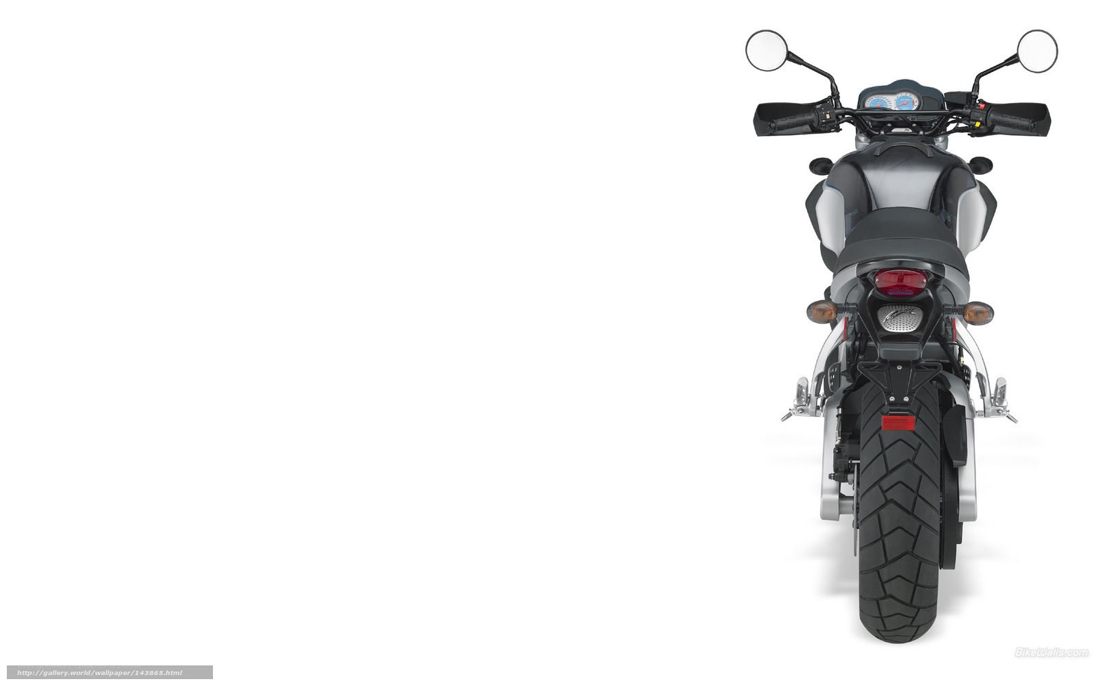 rear view of a motorcycle