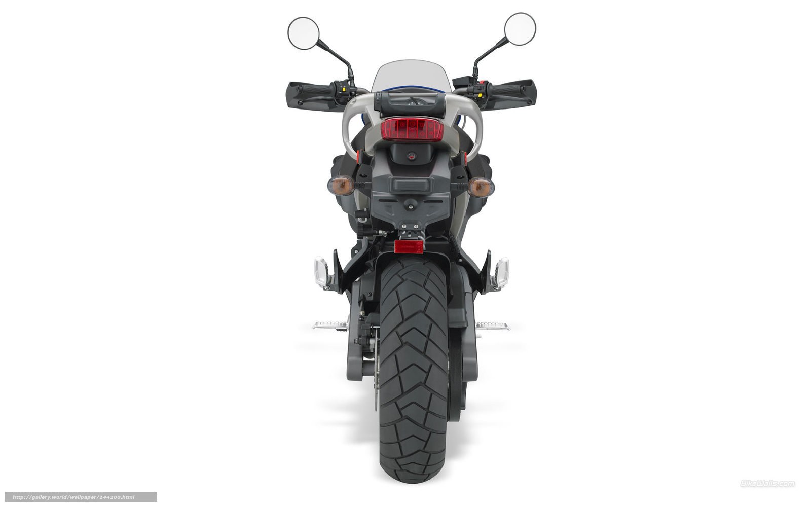 rear view of a motorcycle